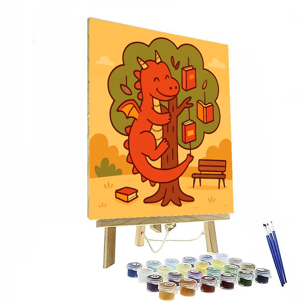 Maple Tree Dragon Library Number painting