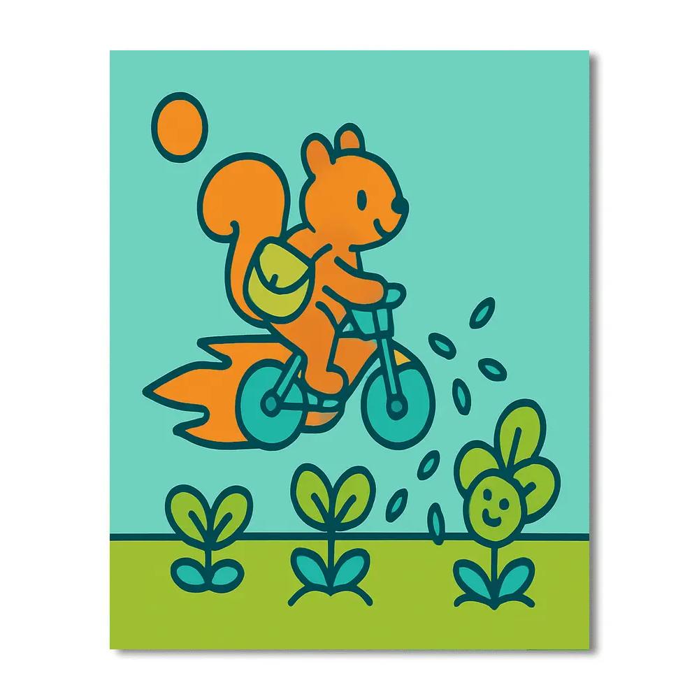 Comet Cycle Delivery Paint by numbers kits