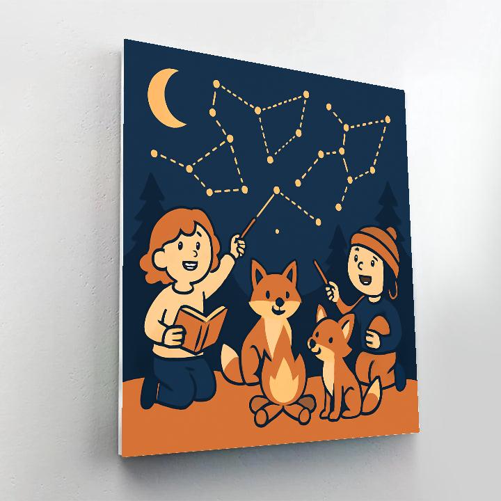 Constellation Camping Club Numbered painting kits