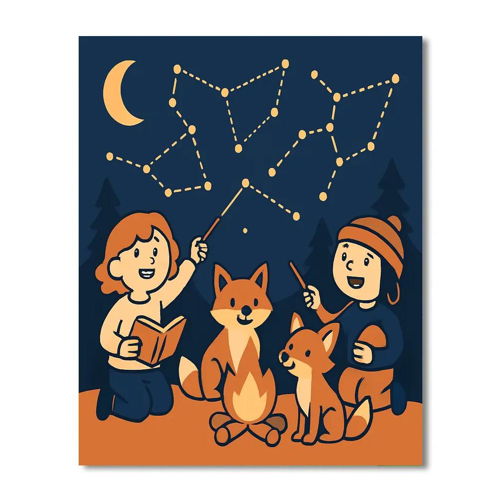 Constellation Camping Club Numbered painting kits