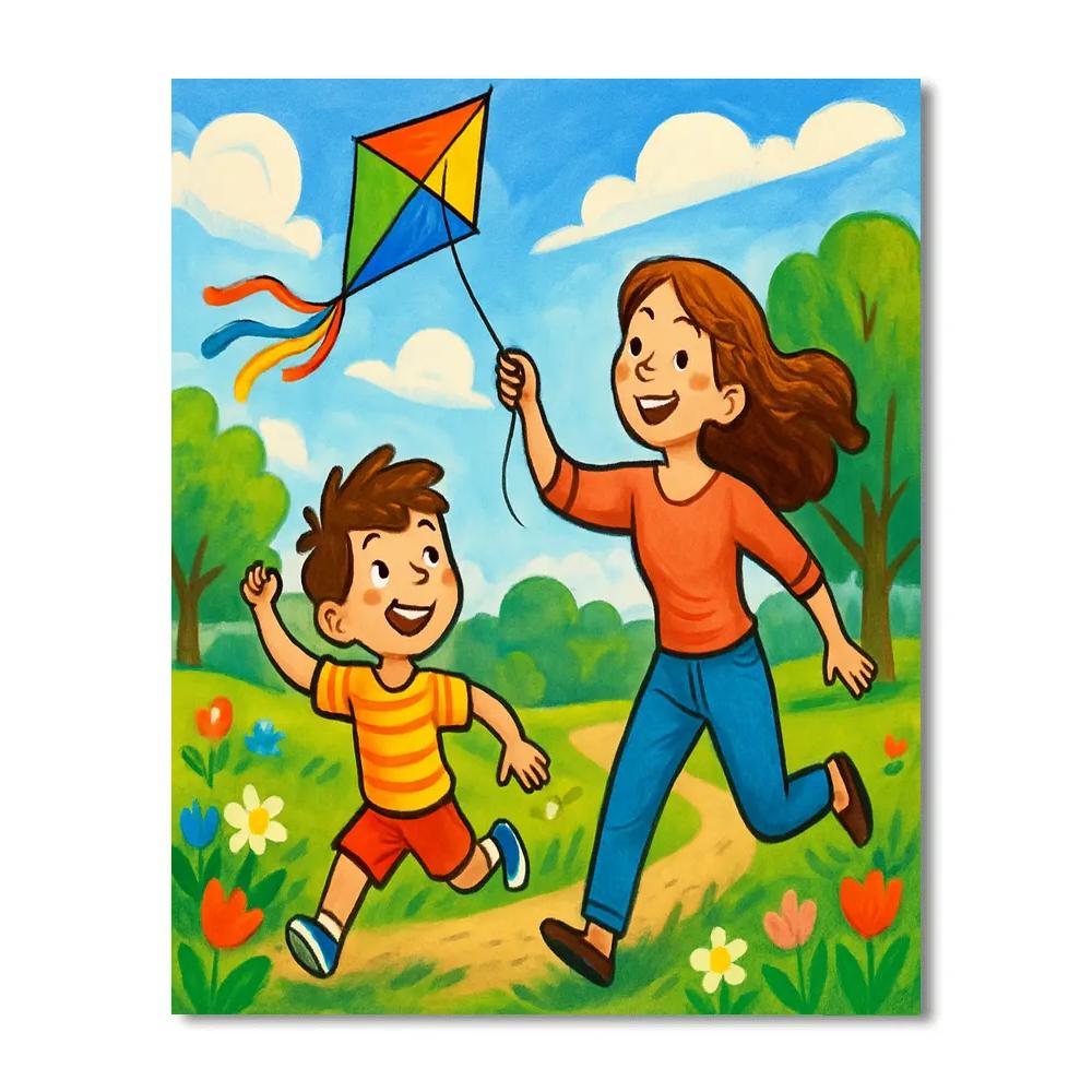 A Day At The Park Paint by numbers art