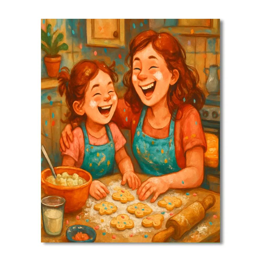 Mommy And Me Baking DIY paint by numbers