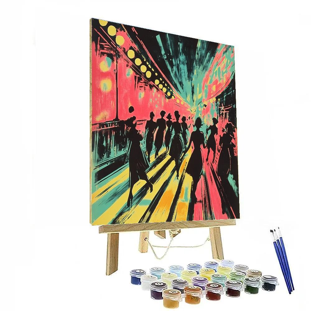 Henri De Toulouse-Lautrec Inspired Carnival Poster Numbered painting kits
