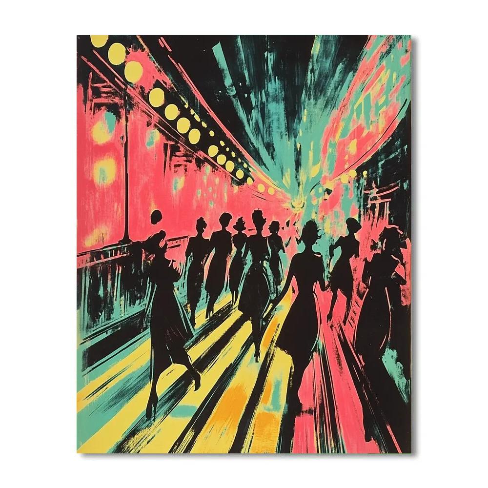 Henri De Toulouse-Lautrec Inspired Carnival Poster Numbered painting kits