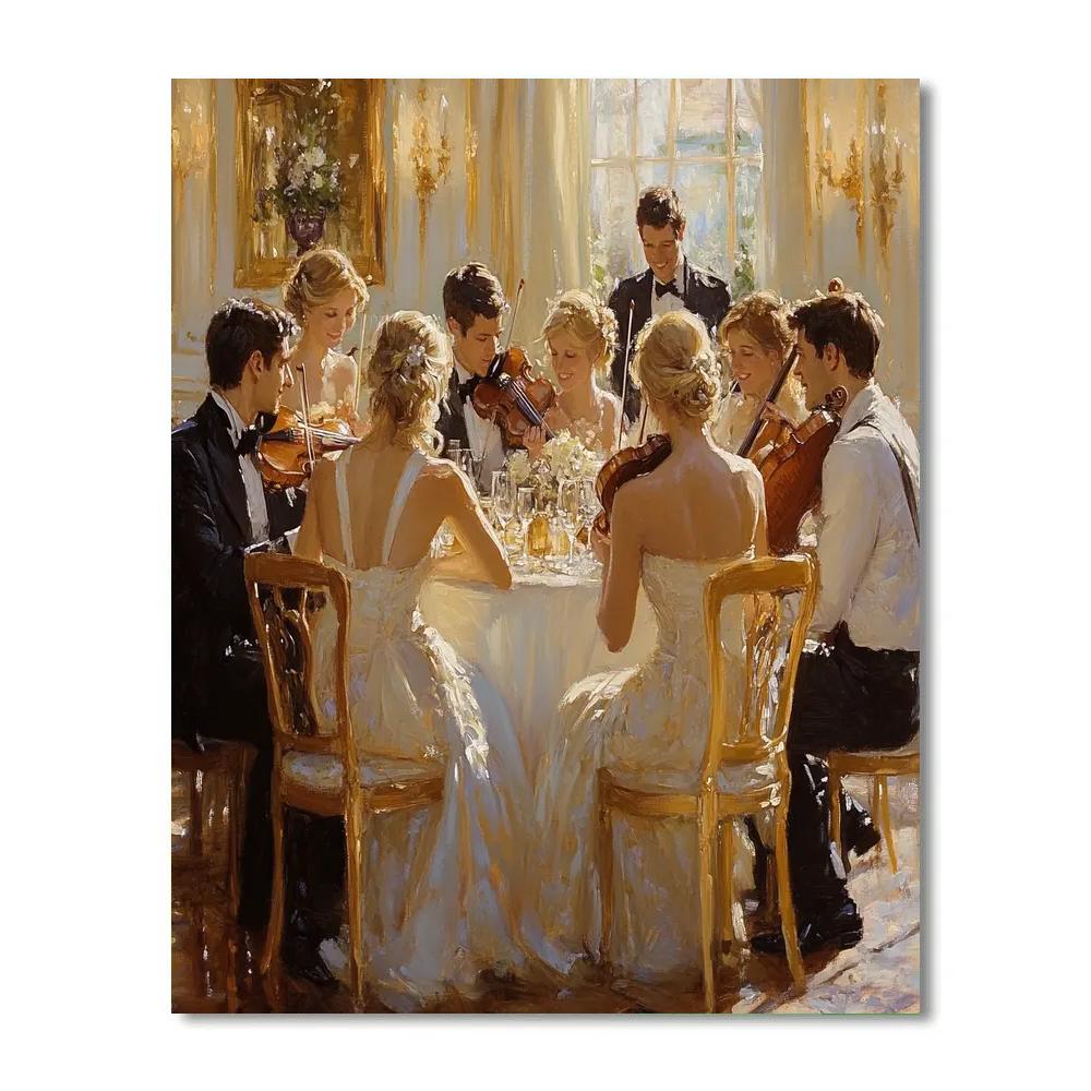 John Singer Sargent Inspired Evening Concert Paint by numbers kits