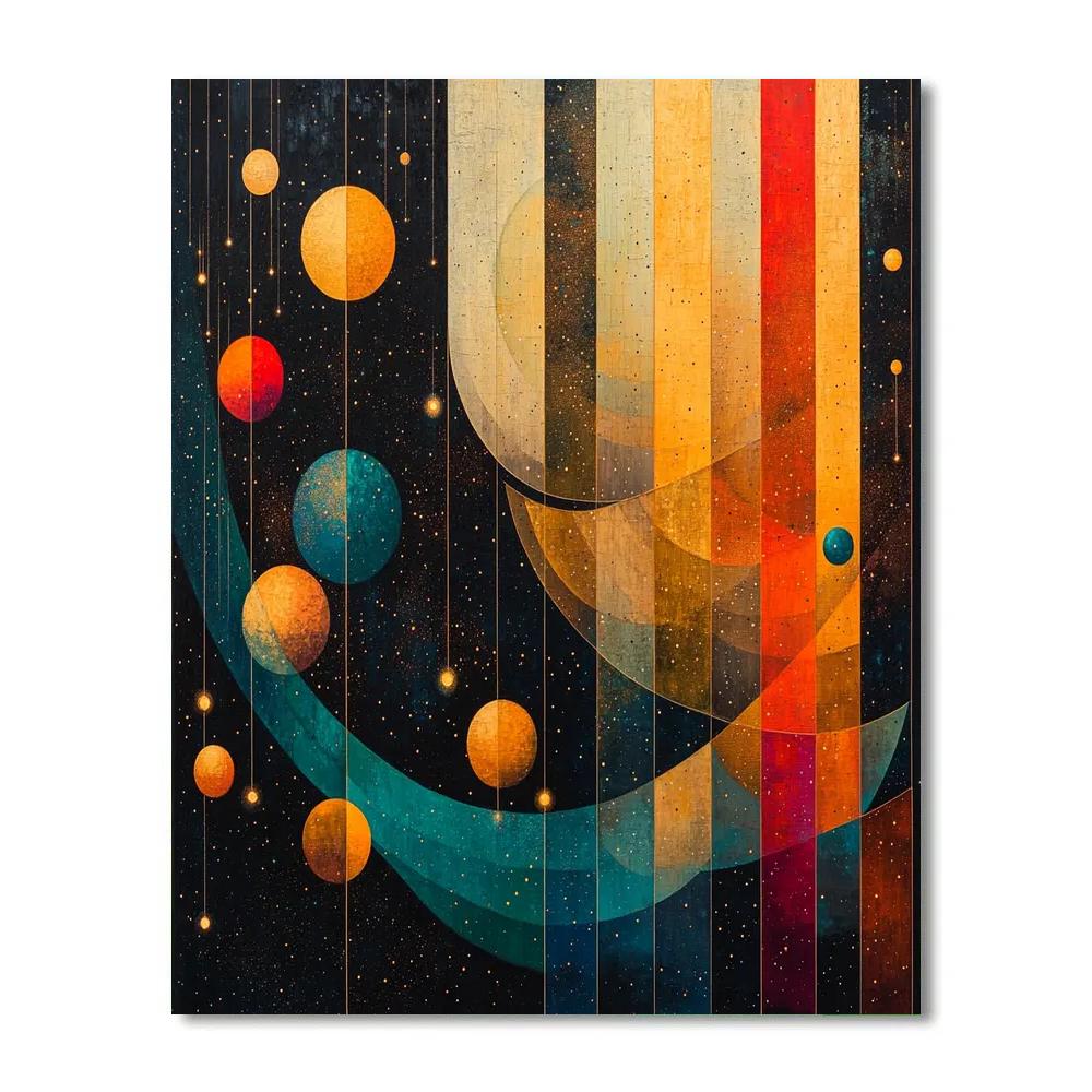 Wassily Kandinsky Inspired Dance Of Planets Numbered painting kits