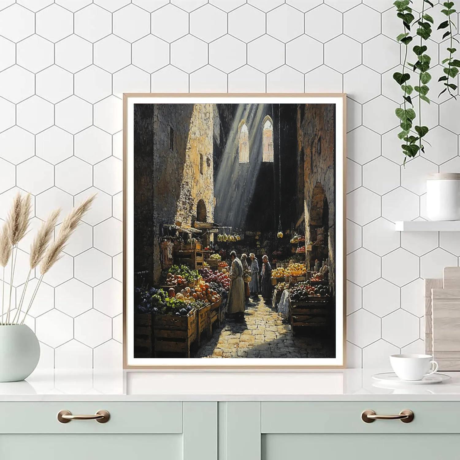 Caravaggio Inspired Dramatic Market Paint by numbers kits