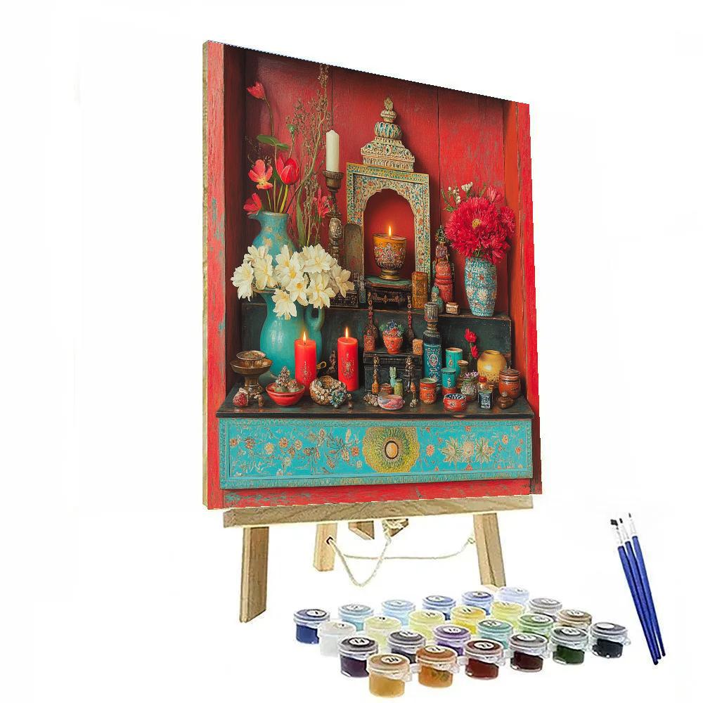 Frida Kahlo Inspired Mythic Still Life Numbered painting kits