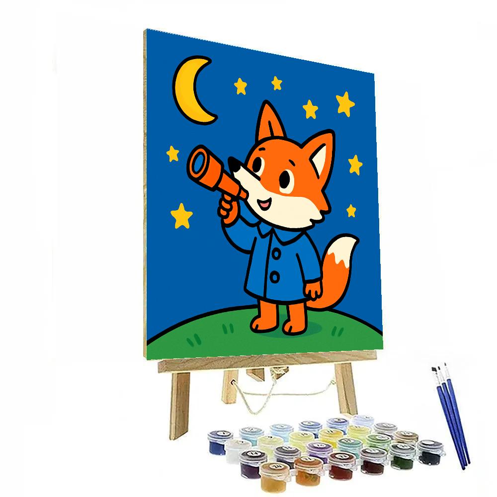 Stargazing Fox Patrol Paint by numbers kits