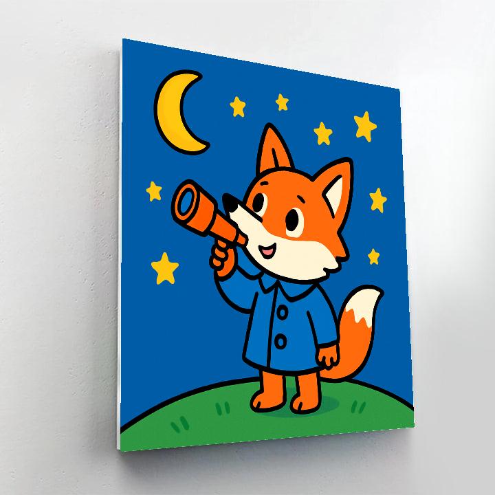 Stargazing Fox Patrol Paint by numbers kits