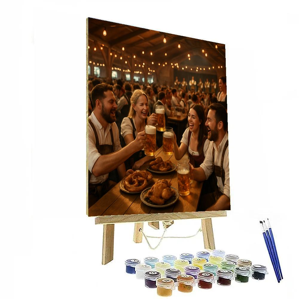 Oktoberfest Table Toast Painting by numbers kit