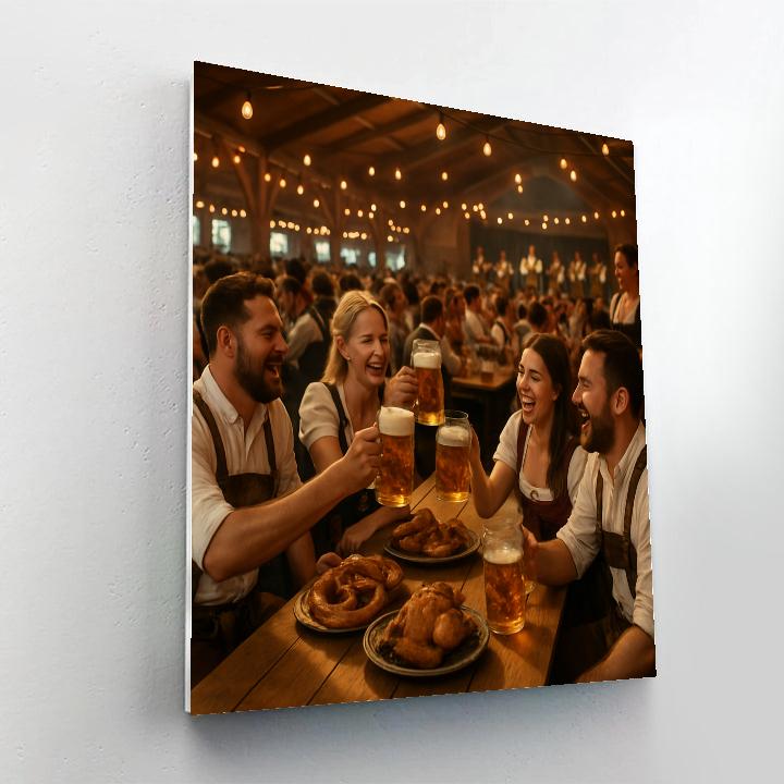 Oktoberfest Table Toast Painting by numbers kit