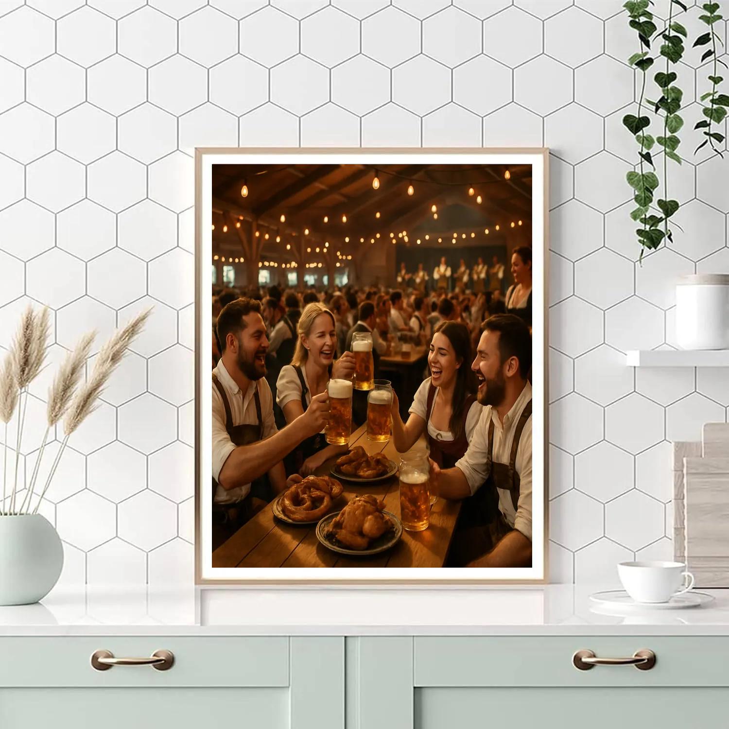 Oktoberfest Table Toast Painting by numbers kit