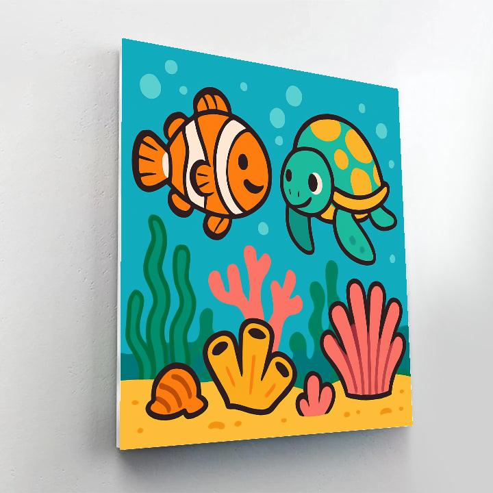 Rainbow Reef Adventure paint by color