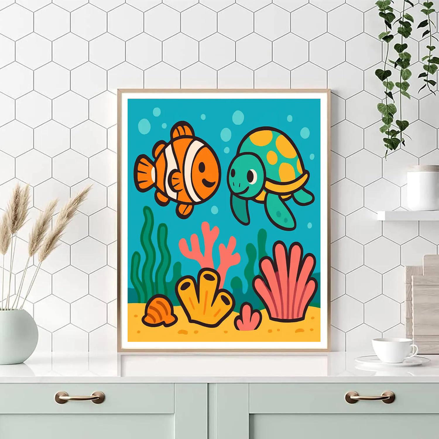 Rainbow Reef Adventure paint by color