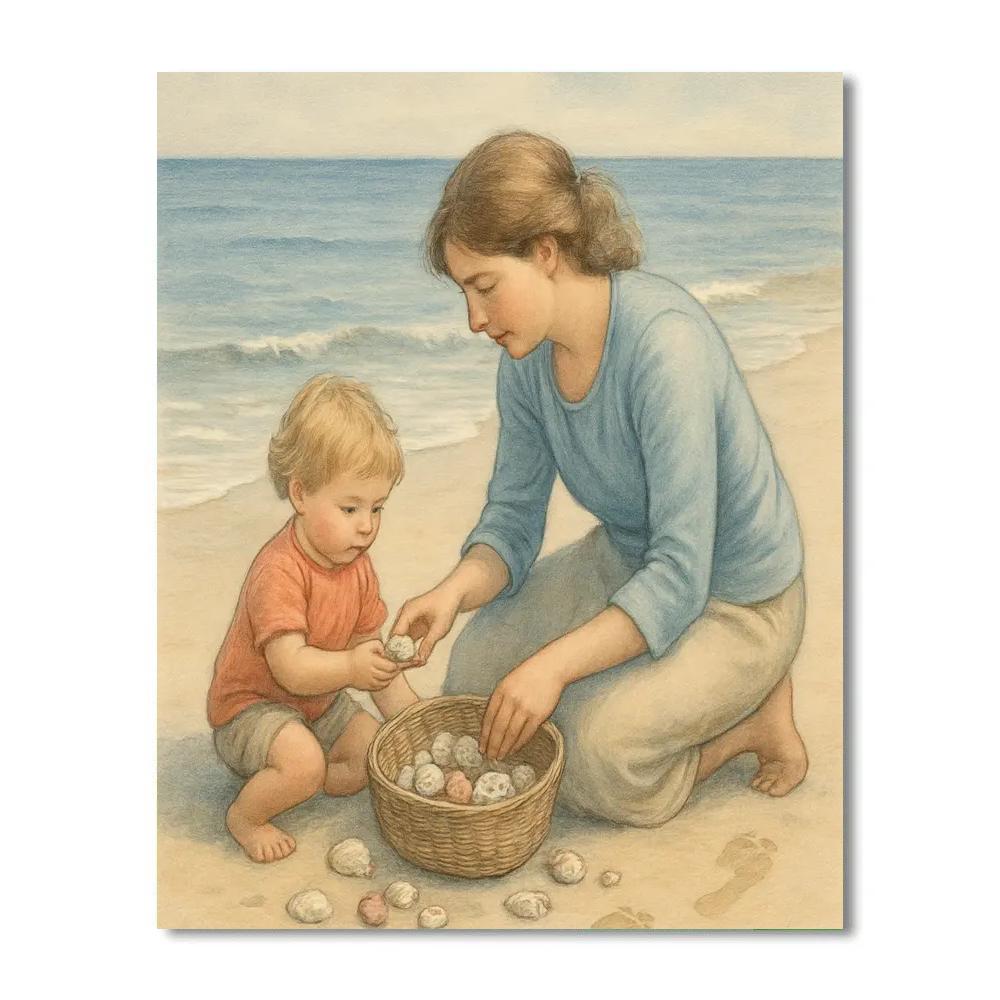 Beach Shell Collection painting number kit
