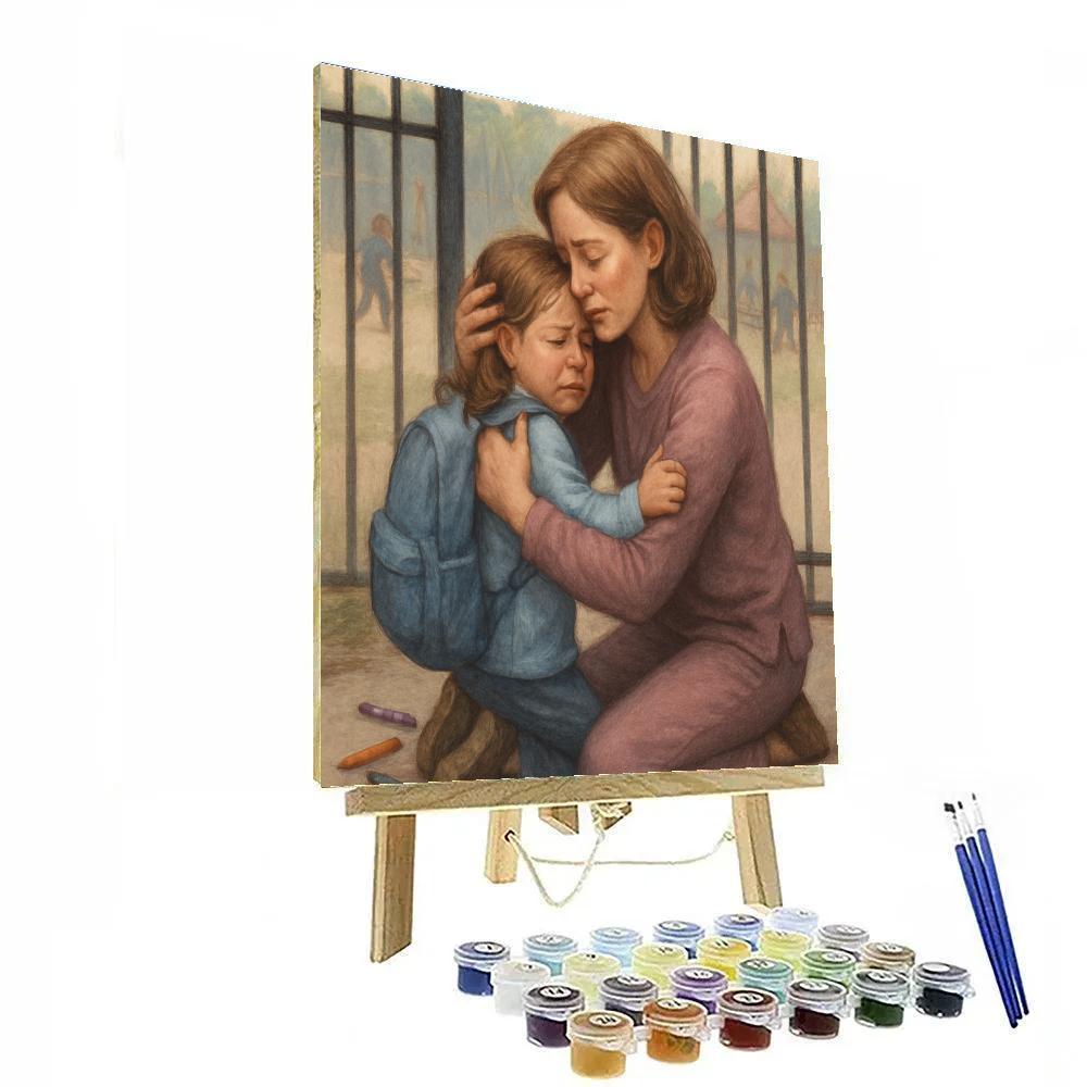 First Day School Embrace paint by numbers