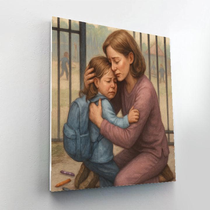 First Day School Embrace paint by numbers