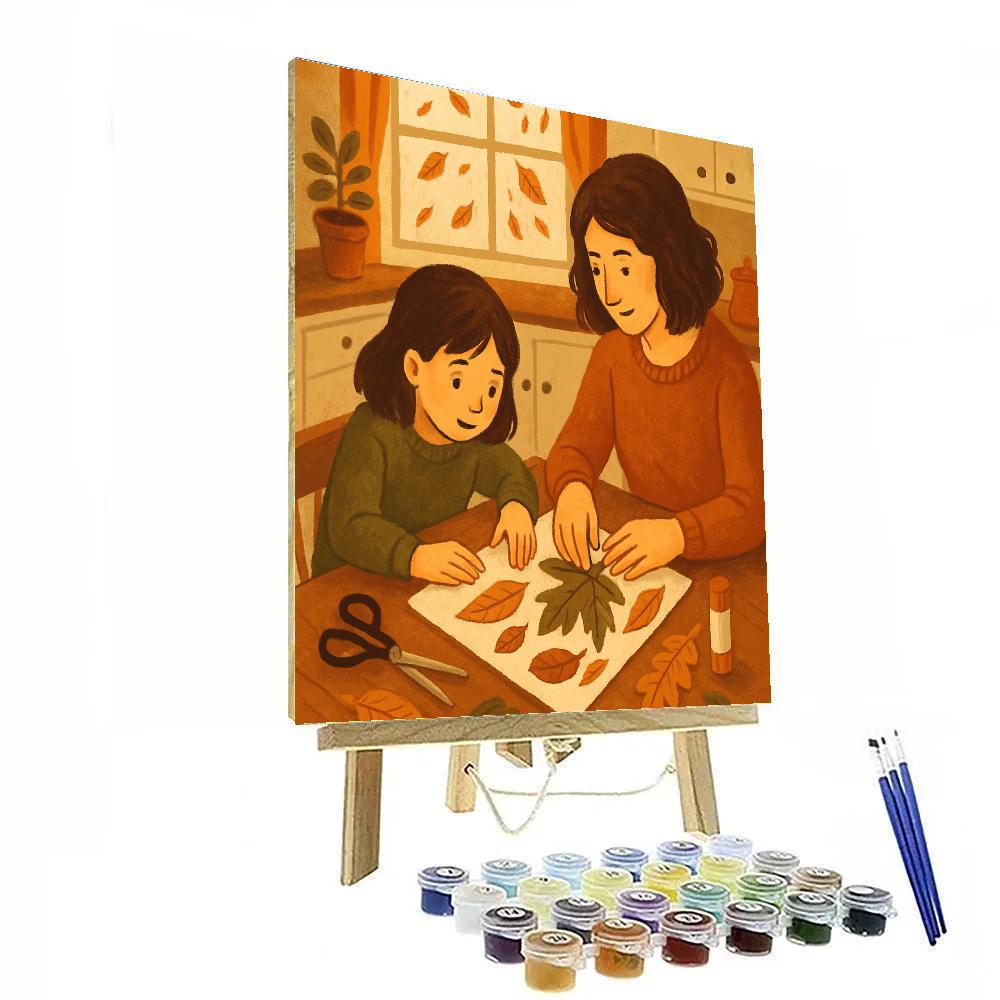 Autumn Leaf Crafting paint by numbers