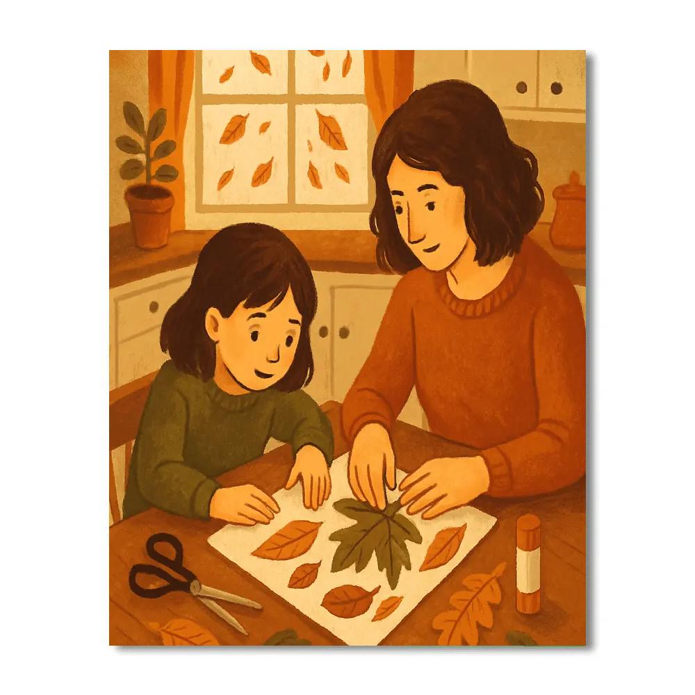 Autumn Leaf Crafting paint by numbers