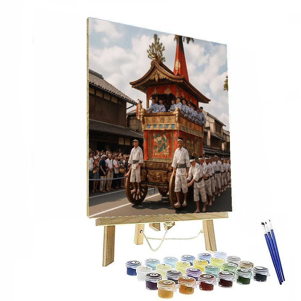 Gion Matsuri Traditional Parade painting number kit