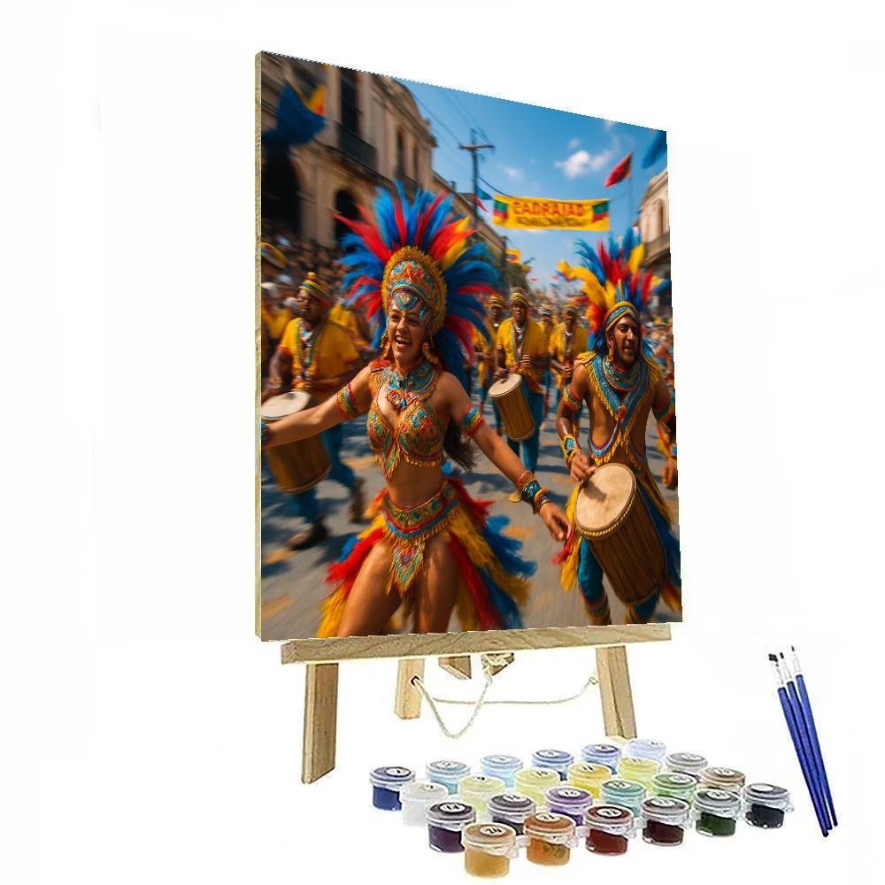 Carnaval De Barranquilla Dance Parade Number painting