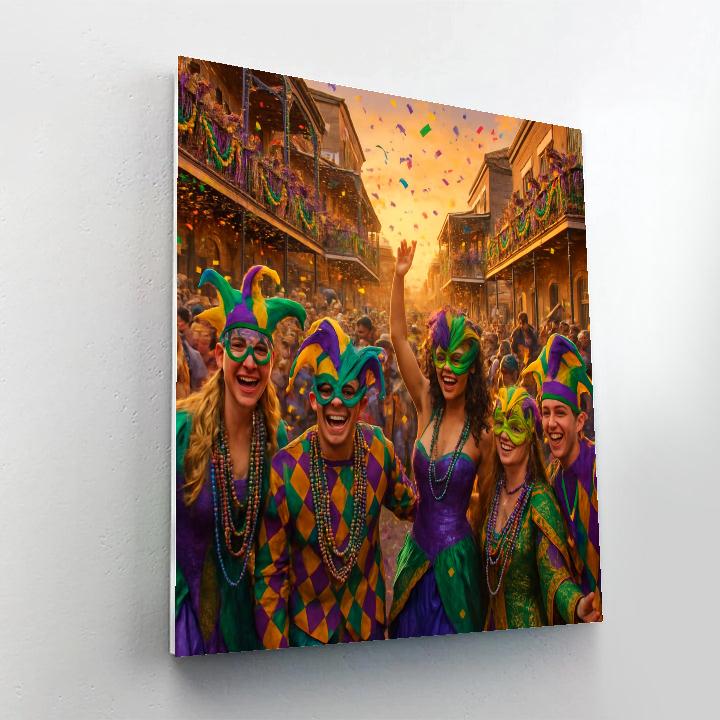Mardi Gras Spectacle Painting by numbers kit