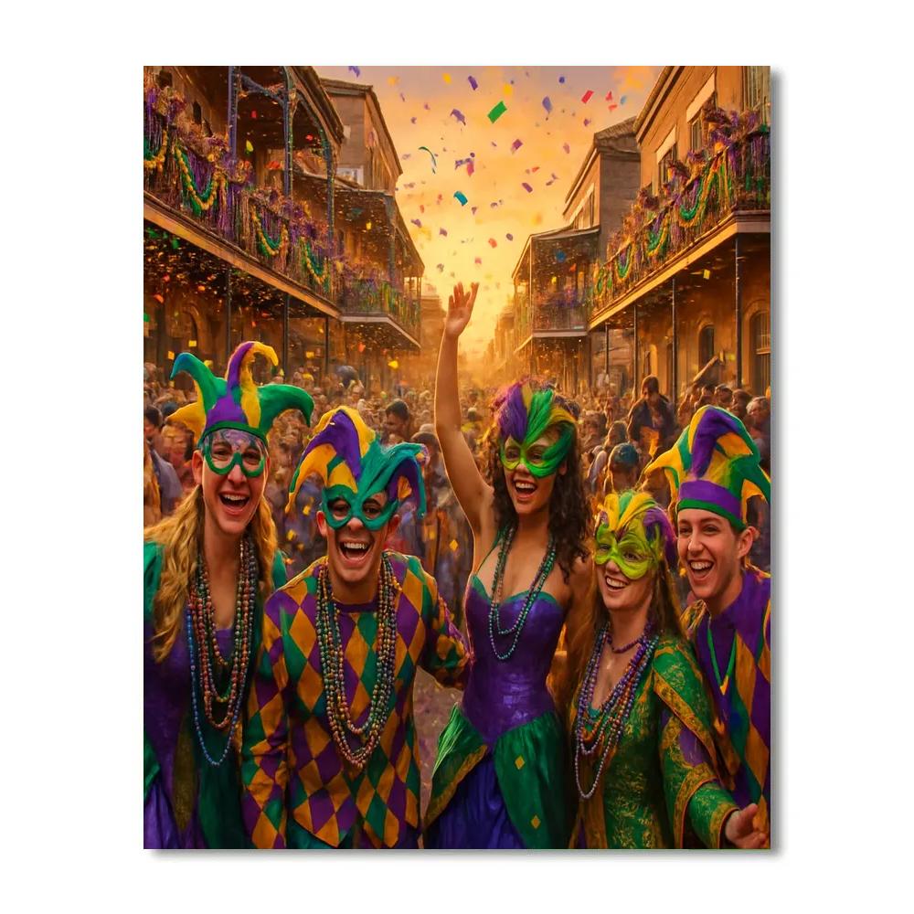 Mardi Gras Spectacle Painting by numbers kit