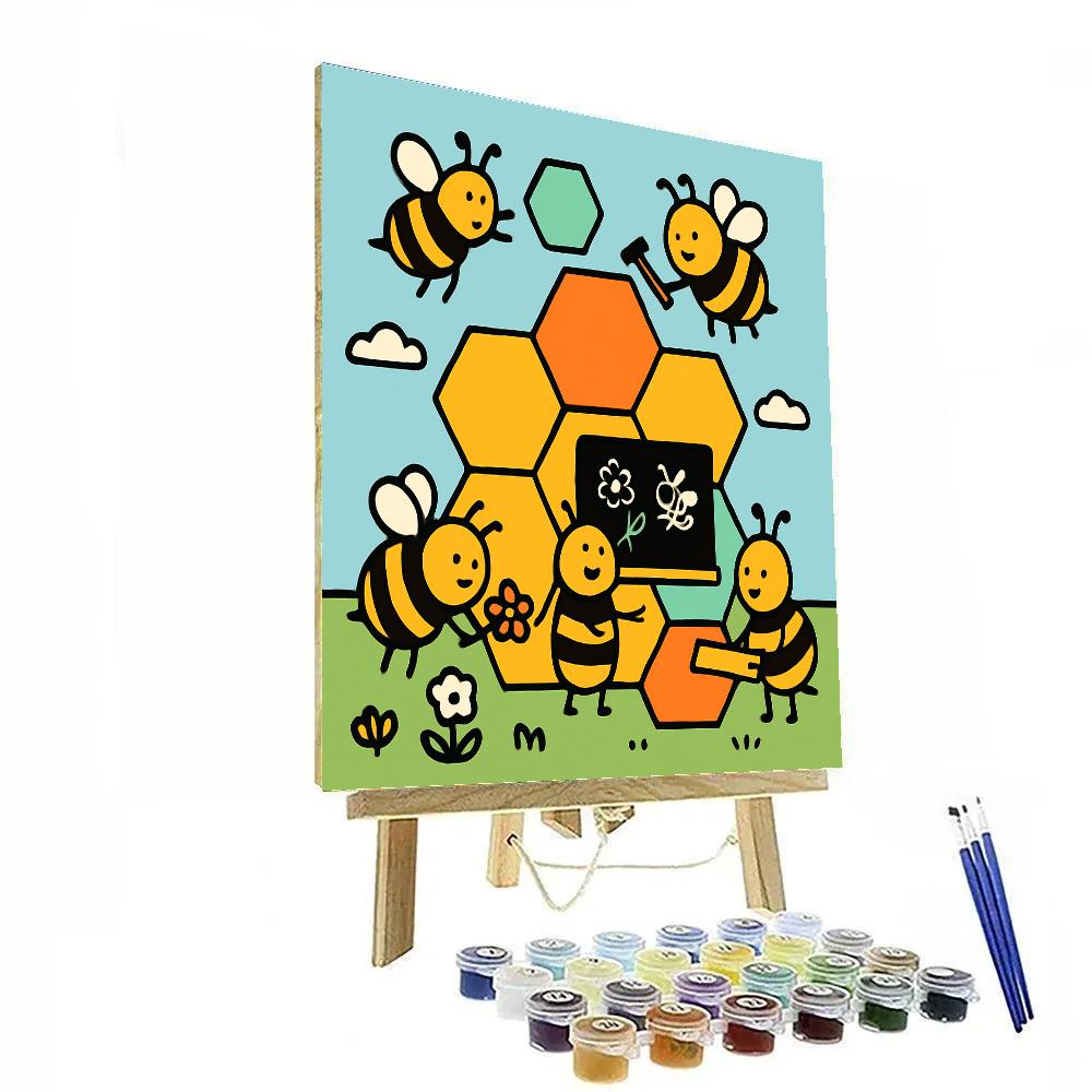 Harmony Hive Bees paint by number