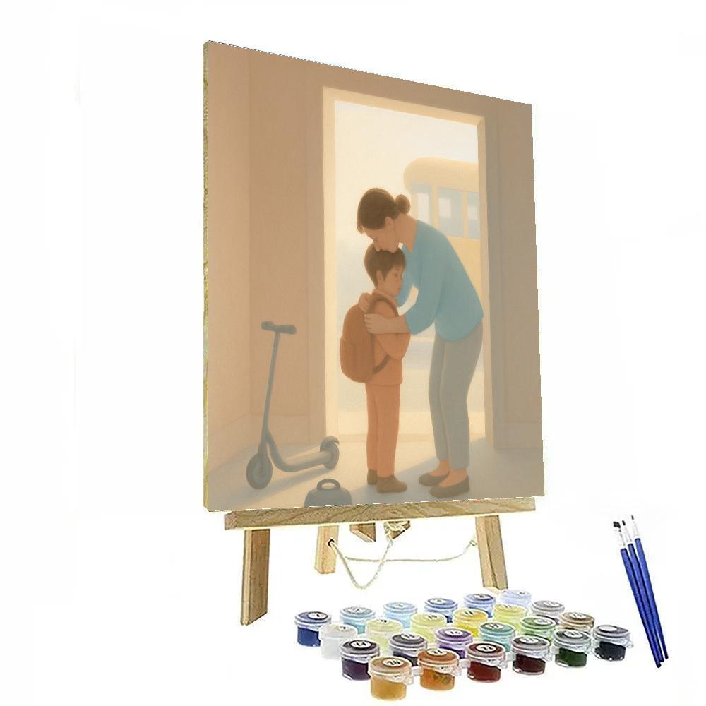 Morning Hug Goodbye Numbered painting kits