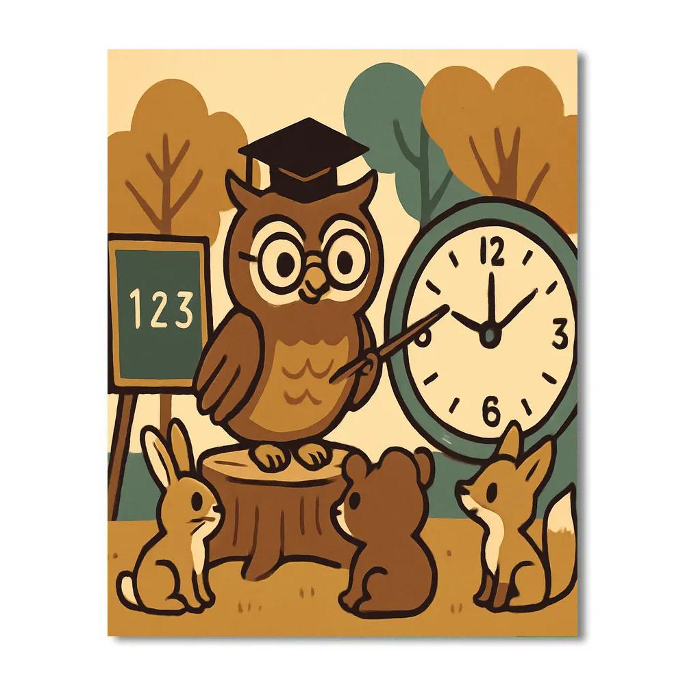 Clockwork Owl Classroom Numbered painting kits