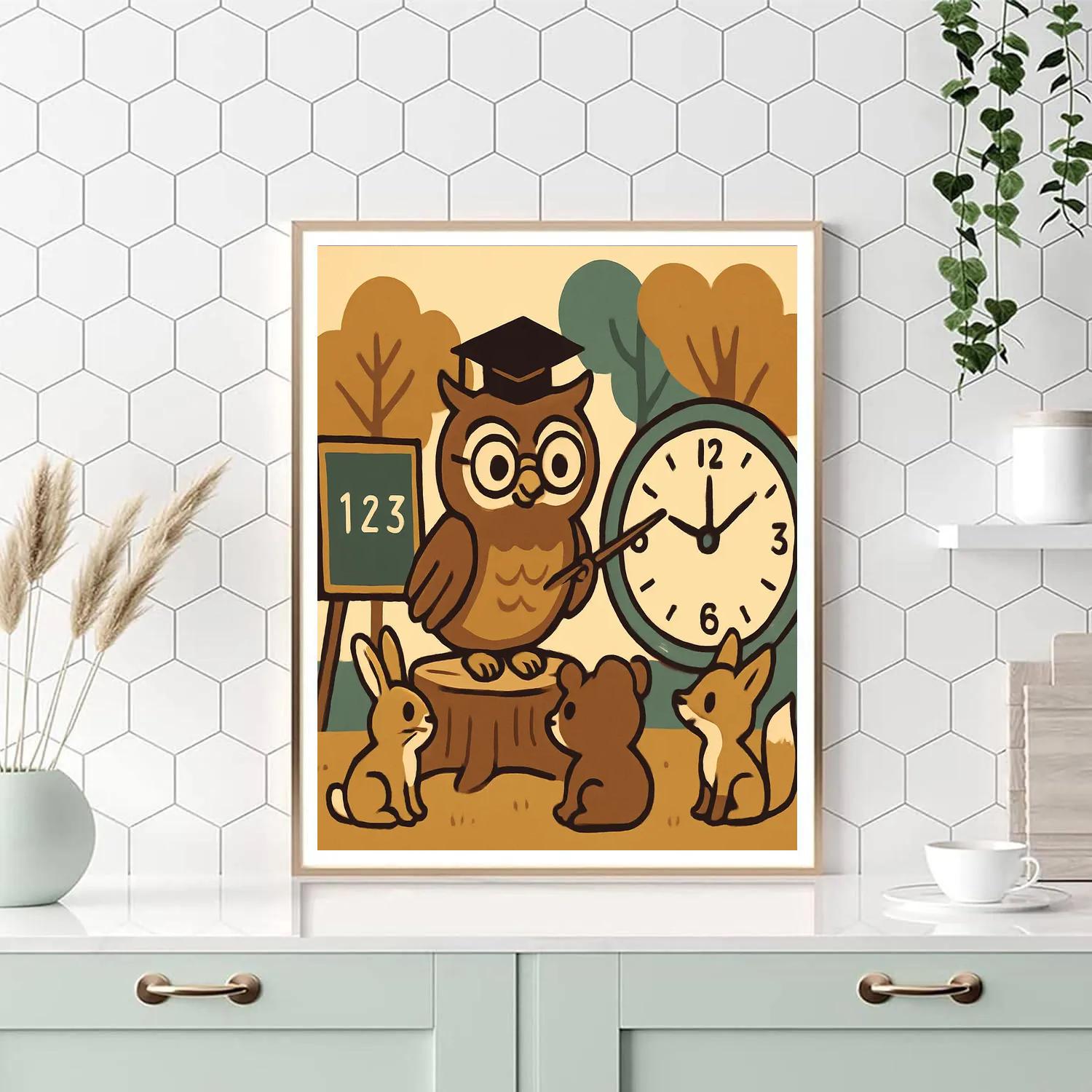 Clockwork Owl Classroom Numbered painting kits