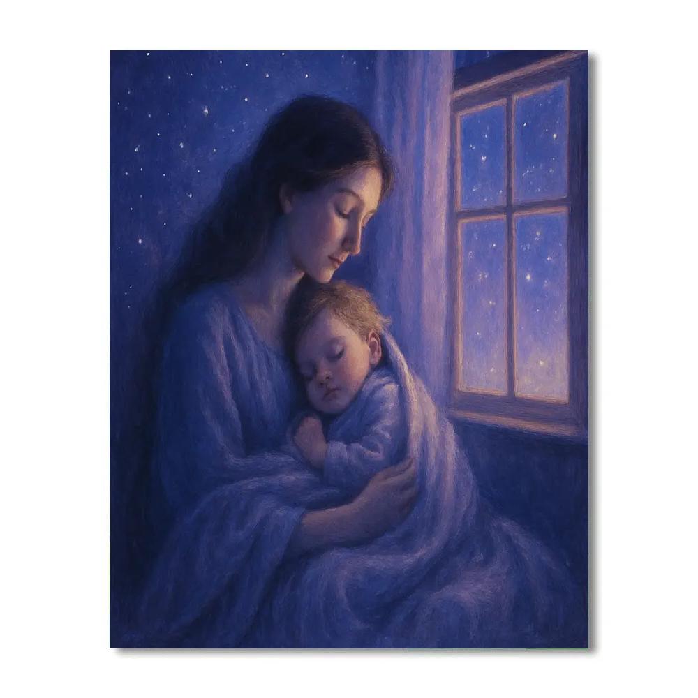 Starlit Lullaby paint by color