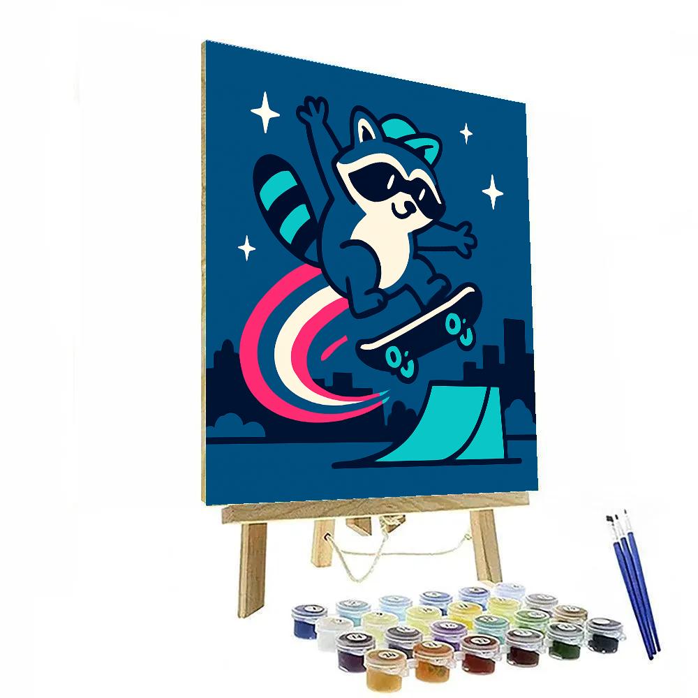 Comet Trail Skatepark Numbered painting kits