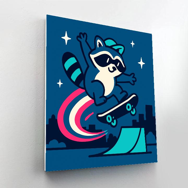 Comet Trail Skatepark Numbered painting kits