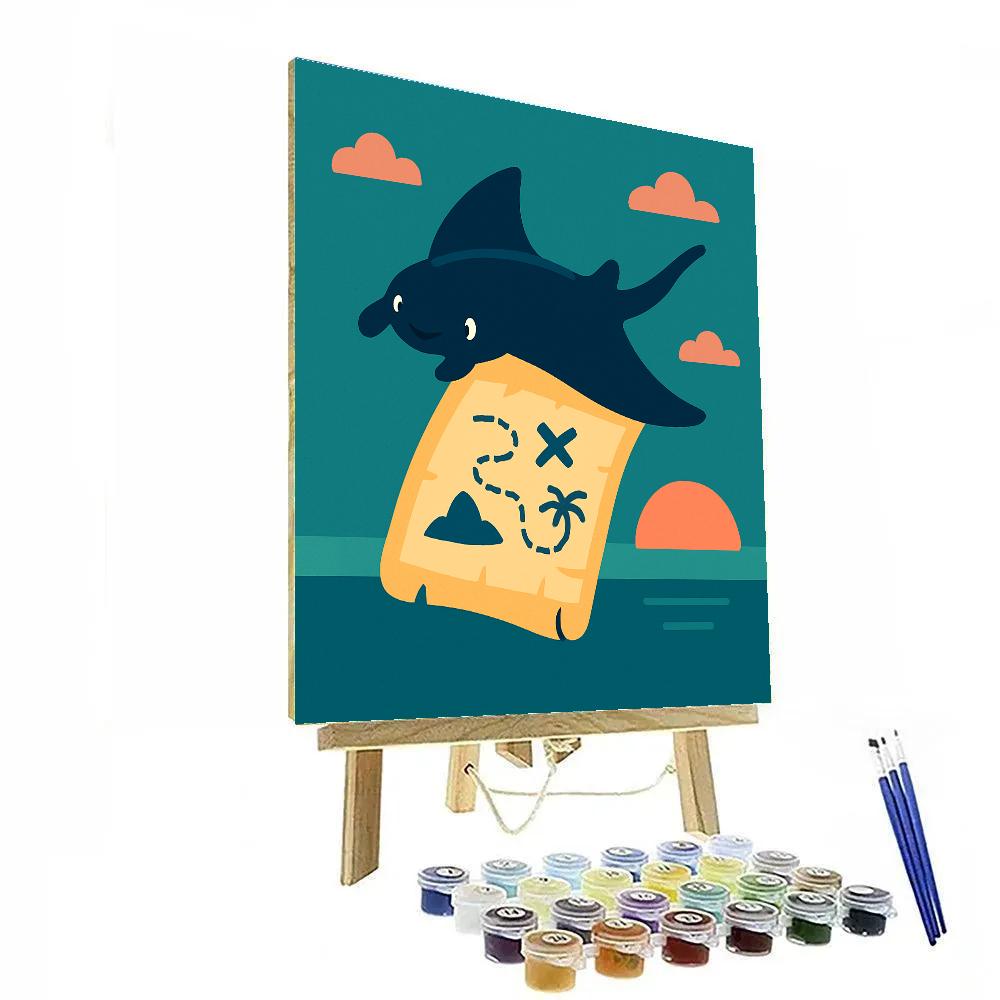 Magic Map Manta paint by numbers