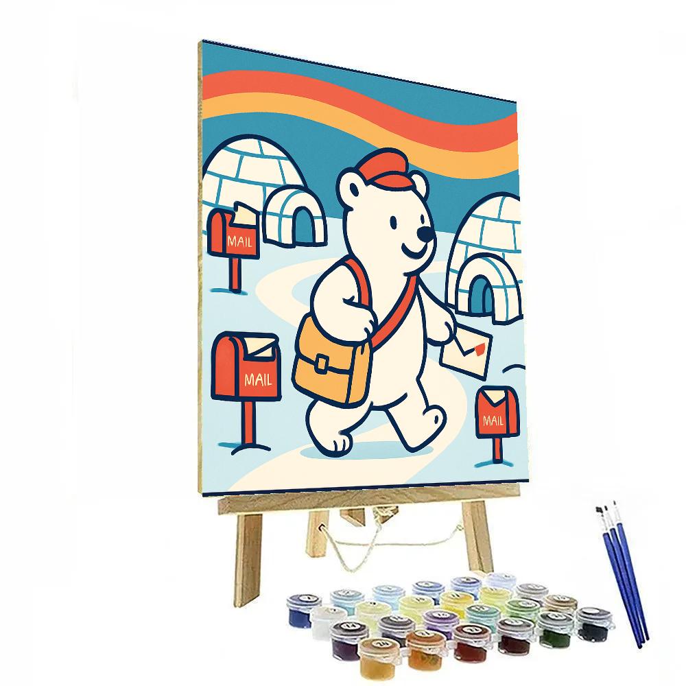 Polar Post Office paint by numbers