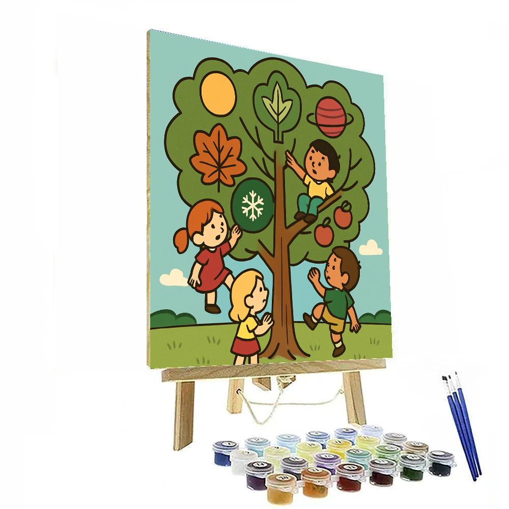 Time Tree Explorers paint by numbers