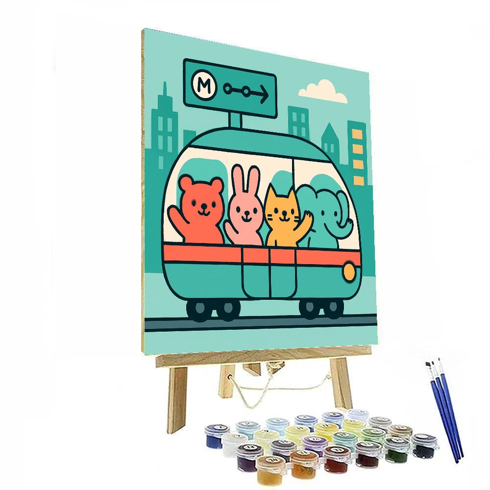 Bubble City Subway painting number kit