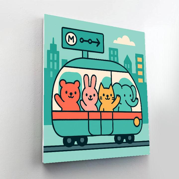 Bubble City Subway painting number kit