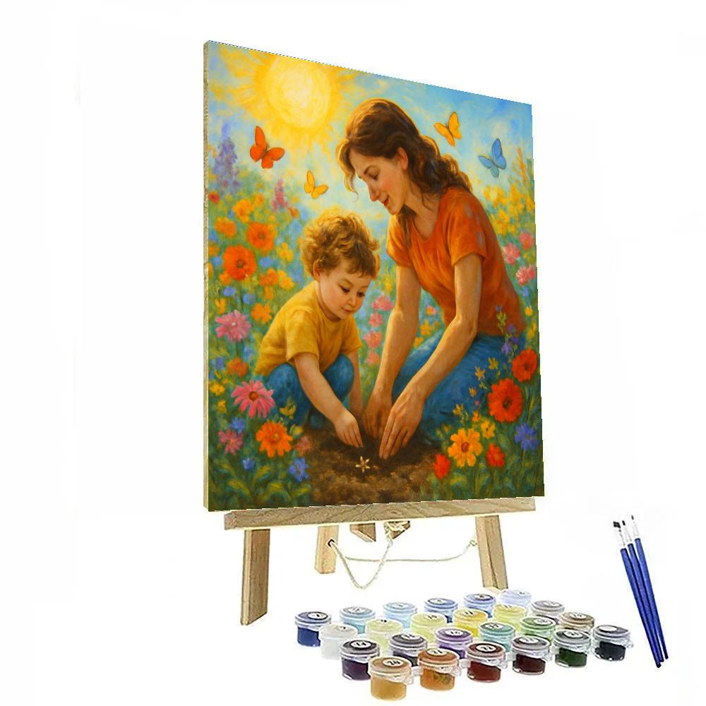 Heartfelt Garden Memory Numbered painting kits