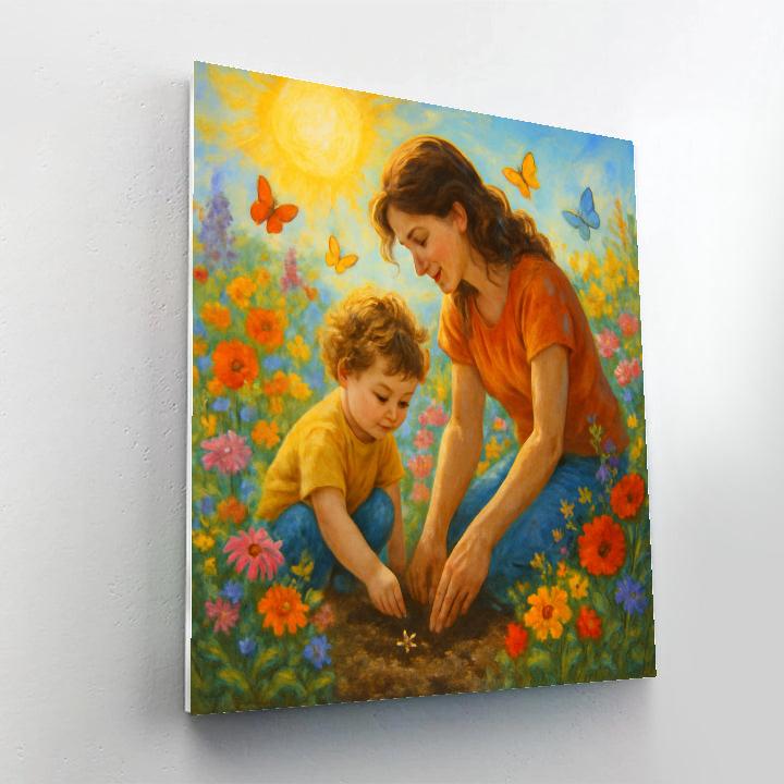 Heartfelt Garden Memory Numbered painting kits