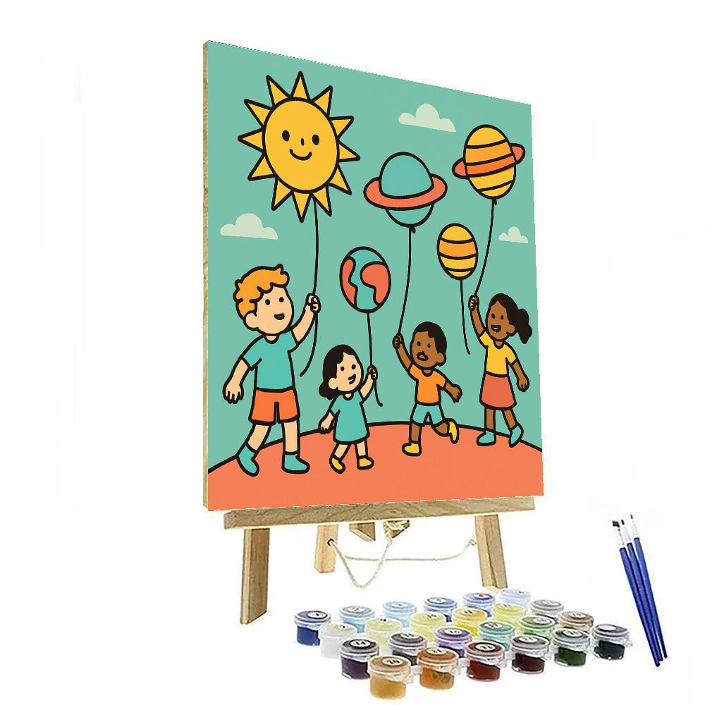 Solar Kite Festival paint by number