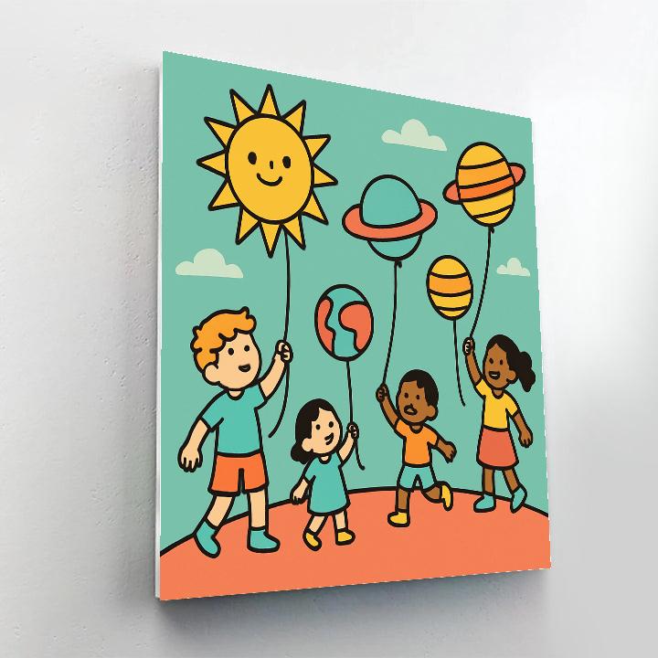 Solar Kite Festival paint by number