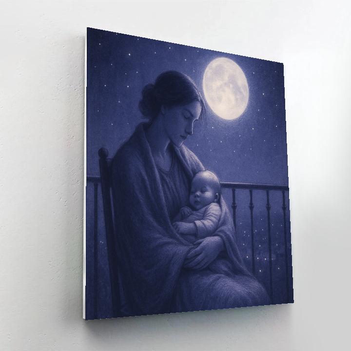 Starlit Lullaby Balcony Paint by numbers art