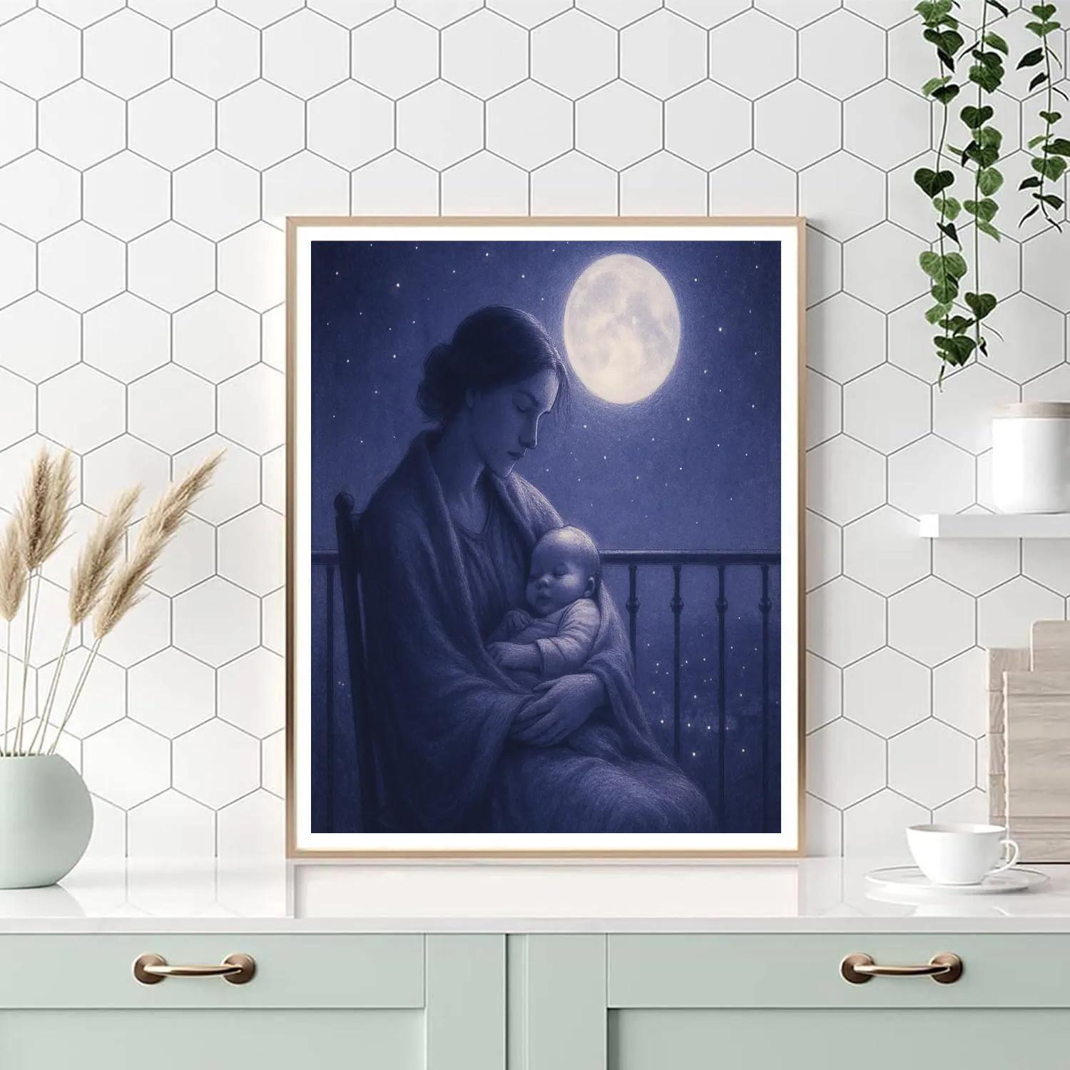Starlit Lullaby Balcony Paint by numbers art
