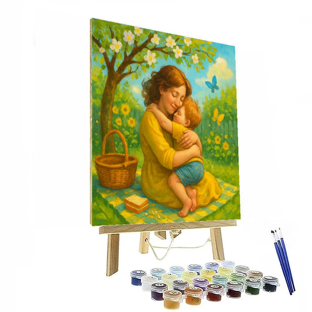 Home Garden Picnic Hug Painting by numbers kit