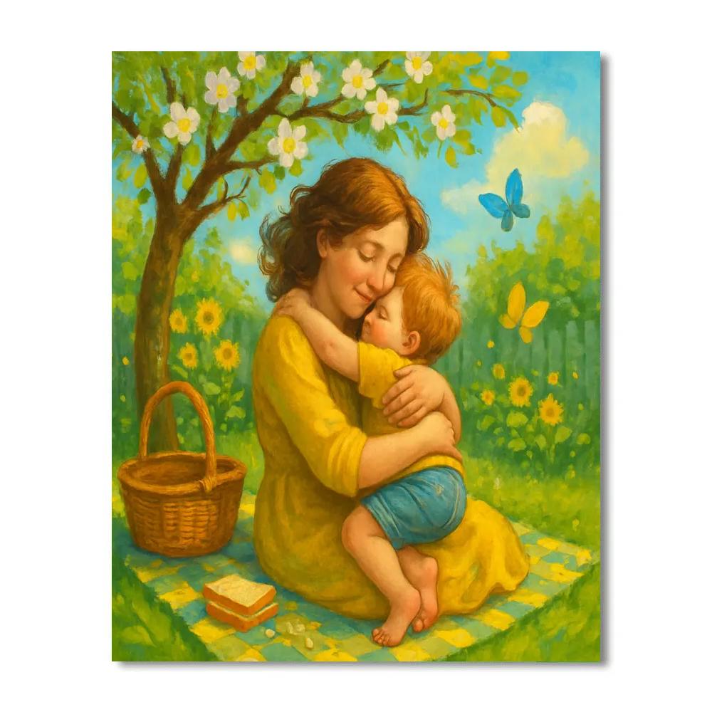 Home Garden Picnic Hug Painting by numbers kit
