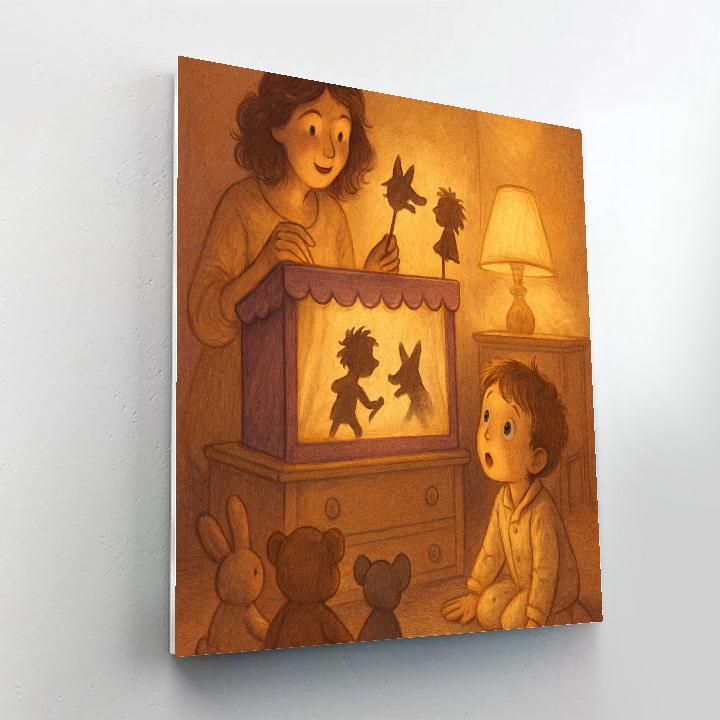 Bedtime Puppet Theater Painting by numbers kit