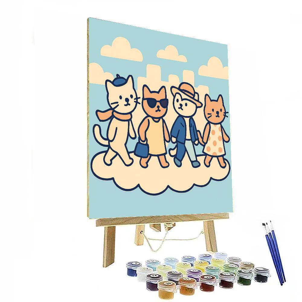 Cloud City Catwalk Paint by numbers kits